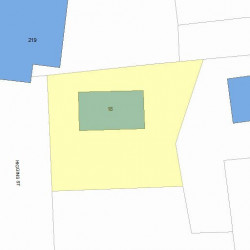 18 Higgins St, Newton MA 02466-1407 plot plan