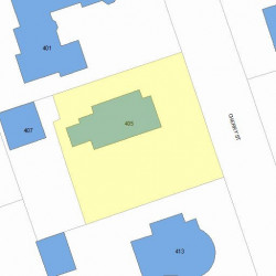 405 Cherry St, Newton MA 02465-1831 plot plan