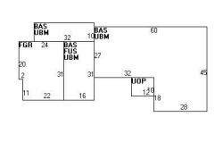 21 Dorothy Rd, Newton MA  02459-3308 floor plan