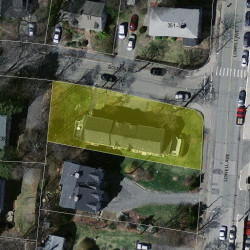 12 Bolton Rd, Newton MA  02460-2103 aerial view