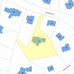 69 Valentine St, Newton MA 02465-3019 plot plan