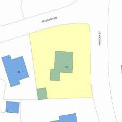 139 Hancock St, Newton MA 02466-2218 plot plan