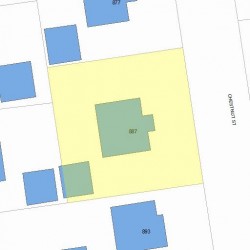 887 Chestnut St, Newton MA 02468-2334 plot plan