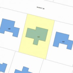 140 Fairway Dr, Newton MA 02465-1715 plot plan