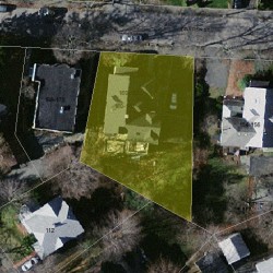 162 Warren St, Newton MA  02459-2065 aerial view