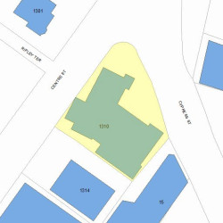 1310 Centre St, Newton MA 02459-1544 plot plan