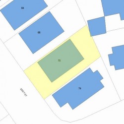 70 Eddy St, Newton MA 02465-2134 plot plan