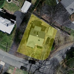 1 Leighton Rd, Newton MA 02466-2210 aerial view