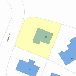 62 Farwell St, Newton MA 02460-1005 plot plan