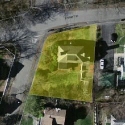16 Everett St, Newton MA 02459-1939 aerial view