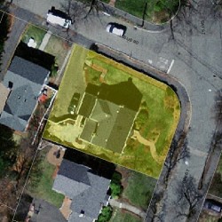 69 Day St, Newton MA 02466-2918 aerial view