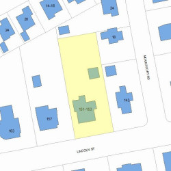 151 Lincoln St, Newton MA 02461-1501 plot plan