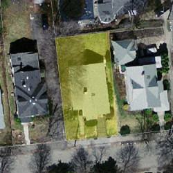 29 Ware Rd, Newton MA 02466-1419 aerial view