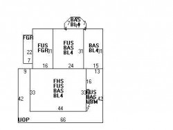 83 Fairmont Ave, Newton MA  02458-2505 floor plan
