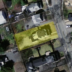 371 Cherry St, Newton MA  02465-1831 aerial view