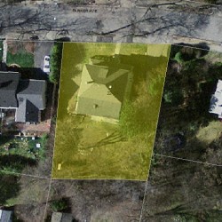 22 Parker Ave, Newton MA 02459-2662 aerial view