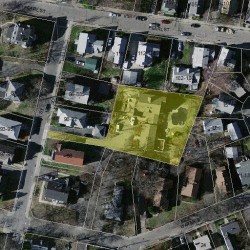 96 Jewett St, Newton MA  02458-1524 aerial view