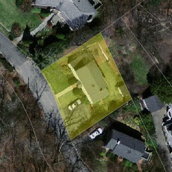 14 Aspen Ave, Newton MA  02466-3023 aerial view