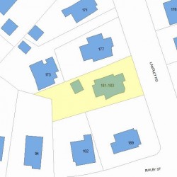183 Langley Rd, Newton MA 02459-2328 plot plan