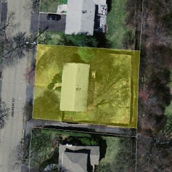 107 Andrew St, Newton MA  02461-2144 aerial view