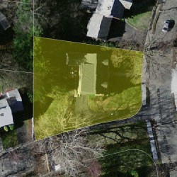 43 Boulevard Rd, Newton MA 02459-1203 aerial view