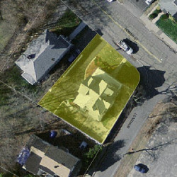 40 Homer St, Newton MA 02459-1517 aerial view