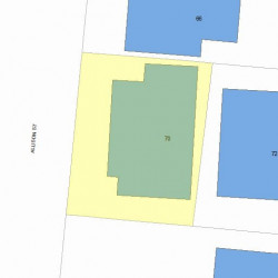 70 Allison St, Newton MA 02458-1045 plot plan