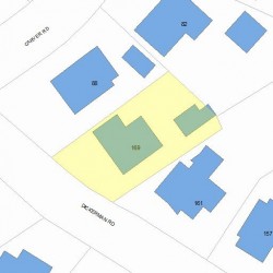 169 Dickerman Rd, Newton MA 02461-1339 plot plan