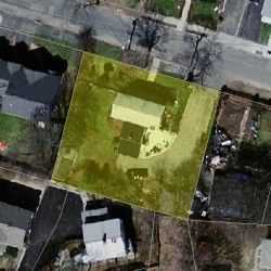 16 Sharon Ave, Newton MA 02466-2517 aerial view