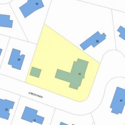 50 Green Park, Newton MA 02458-2606 plot plan