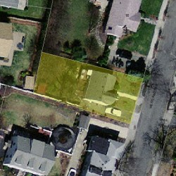 12 Westland Ter, Newton MA  02465-1524 aerial view