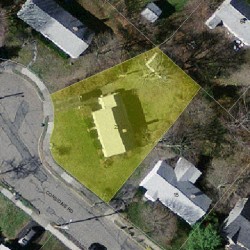 23 Considine Rd, Newton MA 02459-3603 aerial view