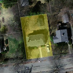 177 Oliver Rd, Newton MA  02468-2322 aerial view