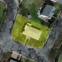 5 Anthony Rd, Newton MA 02460-1111 aerial view