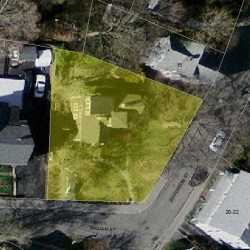 19 Jefferson St, Newton MA 02458-1709 aerial view