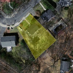 68 Larchmont Ave, Newton MA  02468-2030 aerial view