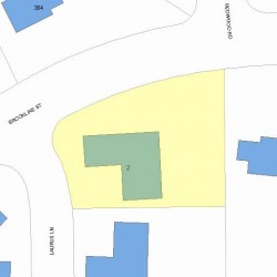 2 Laurus Ln, Newton MA  02459-3138 plot plan