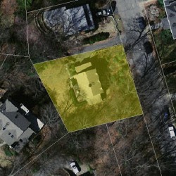 15 Dexter Rd, Newton MA  02460-2317 aerial view