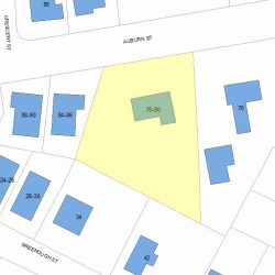 78 Auburn St, Newton MA 02466-2502 plot plan