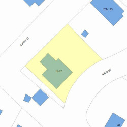 15 Saco St, Newton MA 02464-1339 plot plan