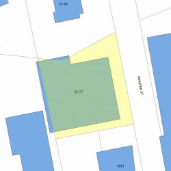 27 Dunstan St, Newton MA  02465-2114 plot plan