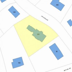 355 Upland Ave, Newton MA 02461-2028 plot plan