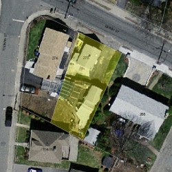 270 Derby St, Newton MA 02465-1006 aerial view