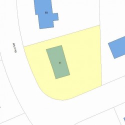 41 Arlo Rd, Newton MA  02464-1002 plot plan