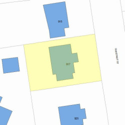 917 Chestnut St, Newton MA 02468-2335 plot plan