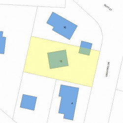 10 Crehore Dr, Newton MA 02462-1109 plot plan