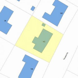 142 Truman Rd, Newton MA 02459-2665 plot plan