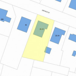28 George St, Newton MA 02458-2309 plot plan