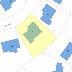 154 Cynthia Rd, Newton MA 02459-2864 plot plan