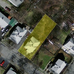 14 Elliot Ter, Newton MA  02464-1410 aerial view